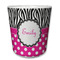 Zebra Print & Polka Dots Plastic Tumbler 6oz (Personalized)
