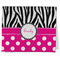 Zebra Print & Polka Dots Kitchen Towel - Poly Cotton w/ Name or Text
