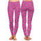 Zebra Print & Polka Dots Ladies Leggings - Front and Back