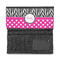 Zebra Print & Polka Dots Ladies Wallet - Half Way Open