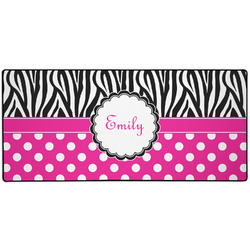 Zebra Print & Polka Dots Gaming Mouse Pad (Personalized)