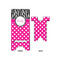 Zebra Print & Polka Dots Large Phone Stand - Front & Back