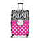 Zebra Print & Polka Dots Large Travel Bag - With Handle