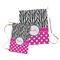 Zebra Print & Polka Dots Laundry Bag - Both Bags