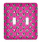 Zebra Print & Polka Dots Personalized Light Switch Cover (2 Toggle Plate)