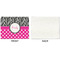 Zebra Print & Polka Dots Linen Placemat - APPROVAL Single (single sided)