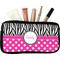 Zebra Print & Polka Dots Makeup / Cosmetic Bag (Personalized)