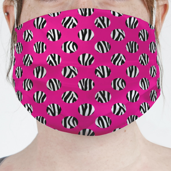 Custom Zebra Print & Polka Dots Face Mask Cover