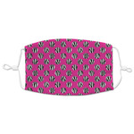 Zebra Print & Polka Dots Adult Cloth Face Mask - XLarge
