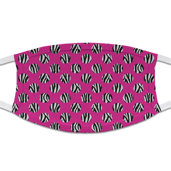Custom Zebra Print & Polka Dots Cloth Face Mask (T-Shirt Fabric)