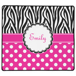 Zebra Print & Polka Dots XL Gaming Mouse Pad - 18" x 16" (Personalized)