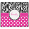 Zebra Print & Polka Dots XXL Gaming Mouse Pads - 24" x 14" - FRONT