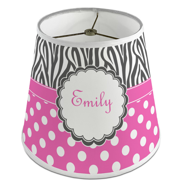 Custom Zebra Print & Polka Dots Empire Lamp Shade (Personalized)