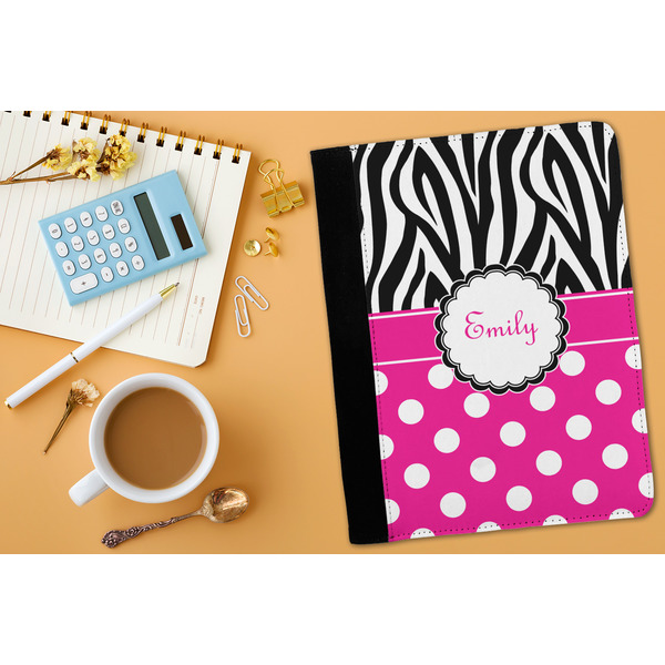 Zebra Print & Polka Dots Medium Padfolio - LIFESTYLE (adult)