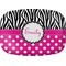 Zebra Print & Polka Dots Melamine Platter (Personalized)