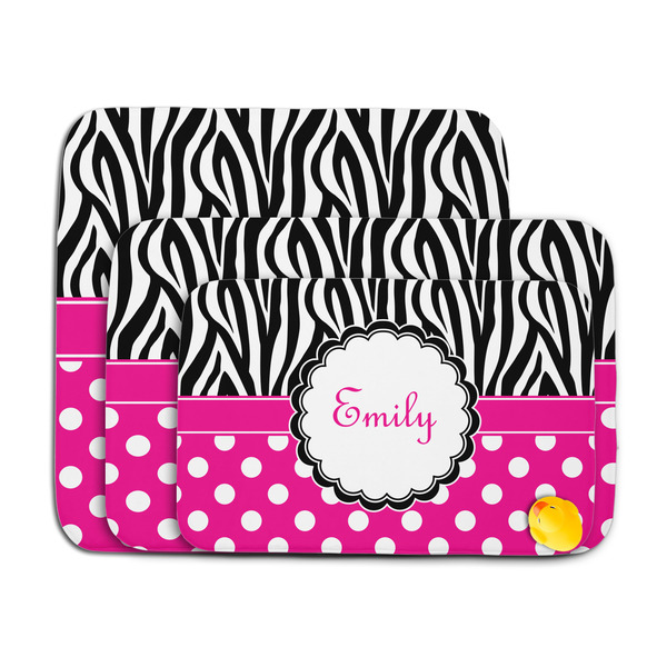 Zebra Print & Polka Dots Memory Foam Bath Mat - MAIN PARENT