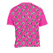 Zebra Print & Polka Dots Men's Crew Neck T Shirt Medium - Back