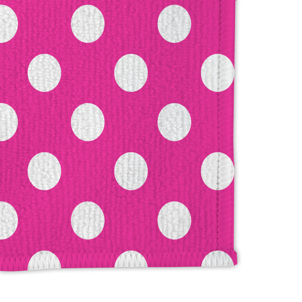 Zebra Print & Polka Dots Microfiber Dish Rag - DETAIL