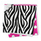 Zebra Print & Polka Dots Microfiber Dish Rag - FOLDED (square)