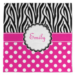 Zebra Print & Polka Dots Microfiber Dish Towel (Personalized)