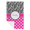 Zebra Print & Polka Dots Microfiber Golf Towels - FOLD