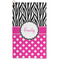 Zebra Print & Polka Dots Microfiber Golf Towels - FRONT