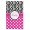Zebra Print & Polka Dots Microfiber Golf Towel (Personalized)