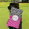 Zebra Print & Polka Dots Microfiber Golf Towels - LIFESTYLE