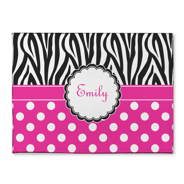 Custom Zebra Print & Polka Dots Microfiber Screen Cleaner (Personalized)