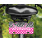 Zebra Print & Polka Dots Mini License Plate on Bicycle