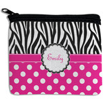 Zebra Print & Polka Dots Rectangular Coin Purse (Personalized)