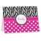 Zebra Print & Polka Dots Note Card - Main
