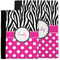 Zebra Print & Polka Dots Notebook Padfolio - MAIN