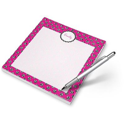 Zebra Print & Polka Dots Notepad (Personalized)