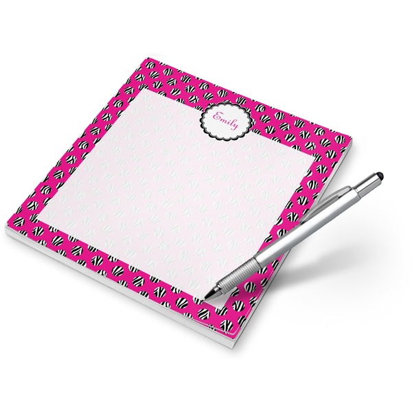 Custom Zebra Print & Polka Dots Notepad (Personalized)