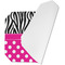 Zebra Print & Polka Dots Octagon Placemat - Single front (folded)