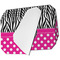 Zebra Print & Polka Dots Octagon Placemat - Single front set of 4 (MAIN)