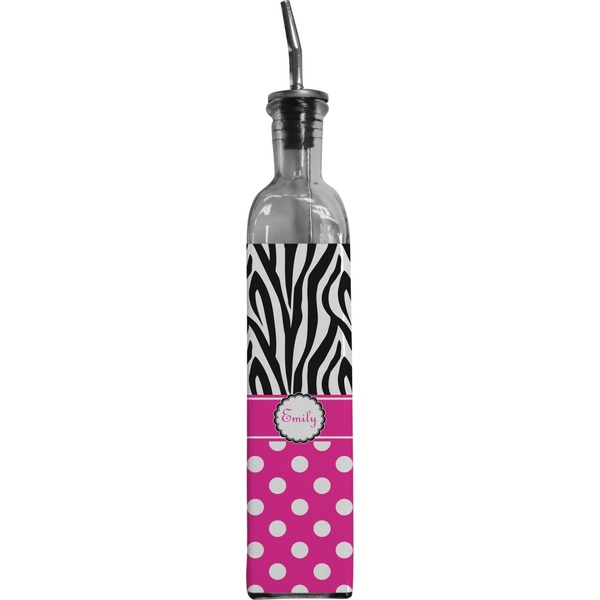 Custom Zebra Print & Polka Dots Oil Dispenser Bottle (Personalized)