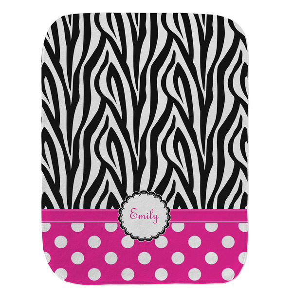 Zebra Print & Polka Dots Old Burp Flat