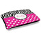 Zebra Print & Polka Dots Dog Bed w/ Name or Text