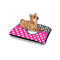 Zebra Print & Polka Dots Outdoor Dog Beds - Small - IN CONTEXT