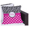 Zebra Print & Polka Dots Outdoor Pillow