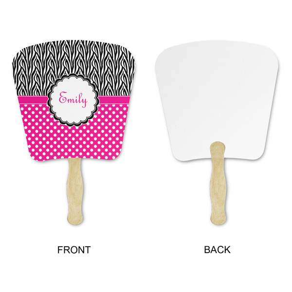 Zebra Print & Polka Dots Paper Fans - Approval