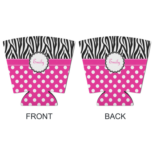 Zebra Print & Polka Dots Party Cup Sleeves - with bottom - APPROVAL