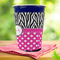 Zebra Print & Polka Dots Party Cup Sleeves - with bottom - Lifestyle