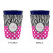 Zebra Print & Polka Dots Party Cup Sleeves - without bottom - Approval
