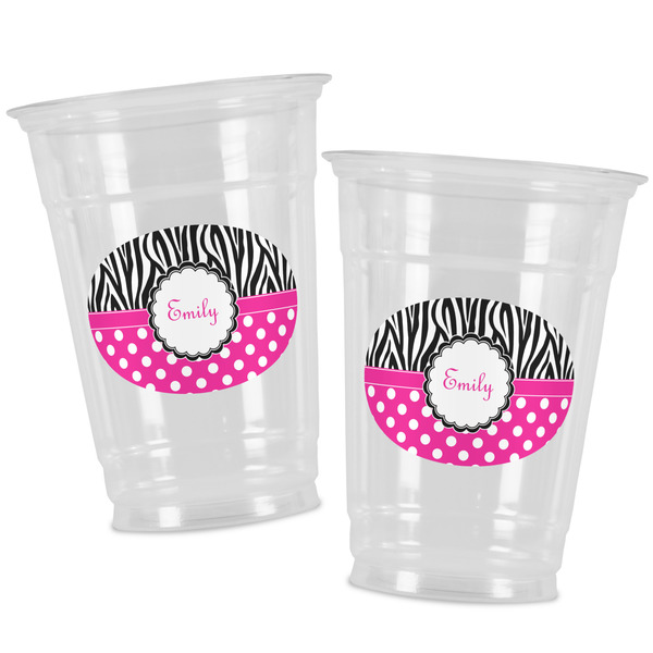 Zebra Print & Polka Dots Party Cups - 16oz - Alt View