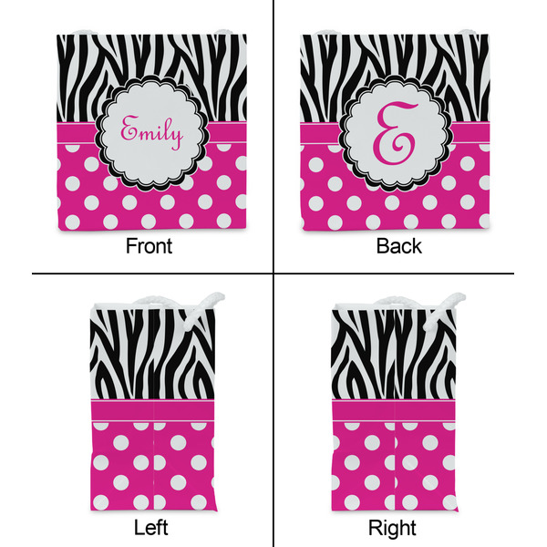 Zebra Print & Polka Dots Party Favor Gift Bag - Gloss - Approval