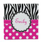 Zebra Print & Polka Dots Party Favor Gift Bag - Gloss - Front