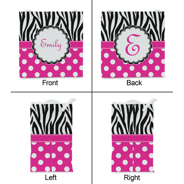 Zebra Print & Polka Dots Party Favor Gift Bag - Matte - Approval